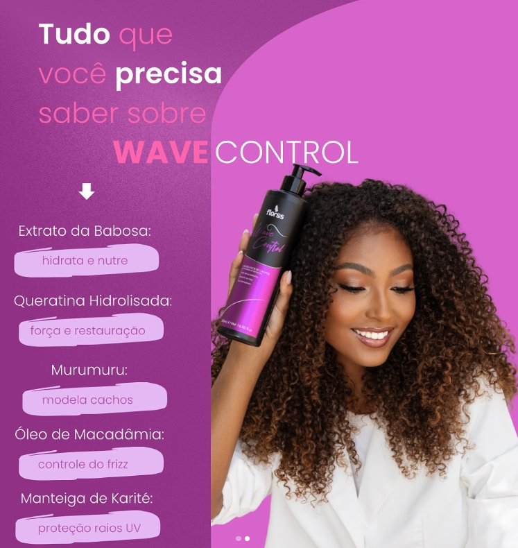 Wave Control 500ml Florss – Modelador de Cachos dos Sonhos