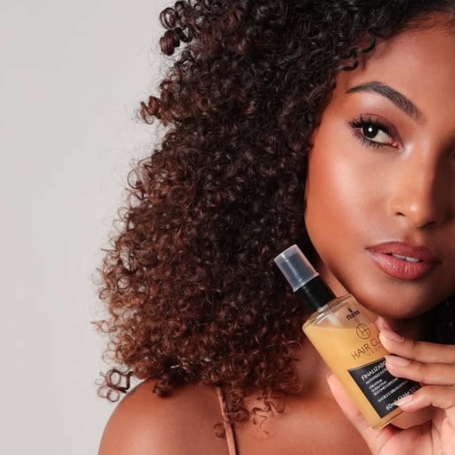 Hair Glow Verniz Dourado 60ml Florss – Brilho Intenso e Controle de Frizz