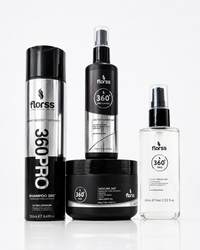 Kit 360° PRO + Óleo Sérum Florss – Reconstrução Capilar Completa
