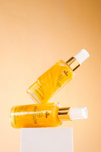 Hair Glow Verniz Dourado 60ml Florss – Brilho Intenso e Controle de Frizz