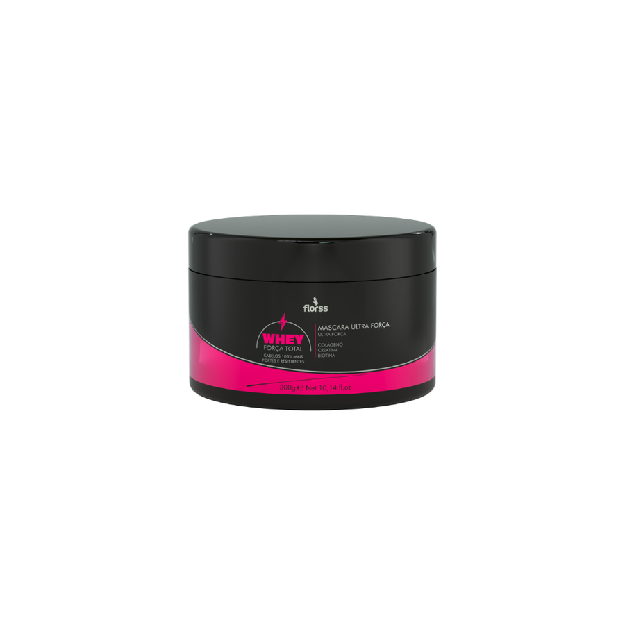 Máscara Whey Força Total Florss – Hidratação e Fortalecimento