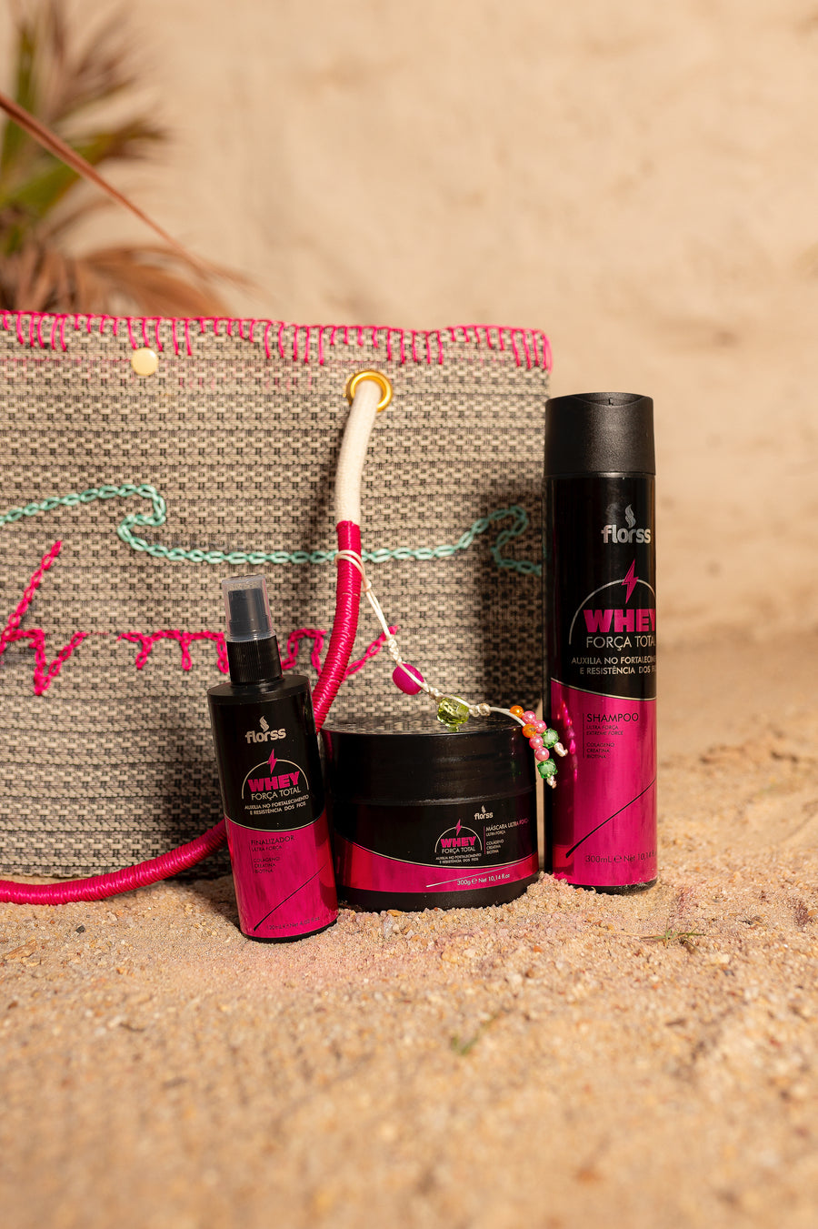 Kit Whey Força Total Florss – Hidratação Profunda e Fortalecimento