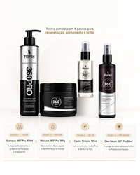 Kit 360° PRO + Óleo Sérum Florss – Reconstrução Capilar Completa