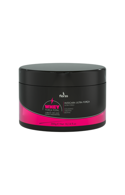 Máscara Whey Força Total Florss – Hidratação e Fortalecimento