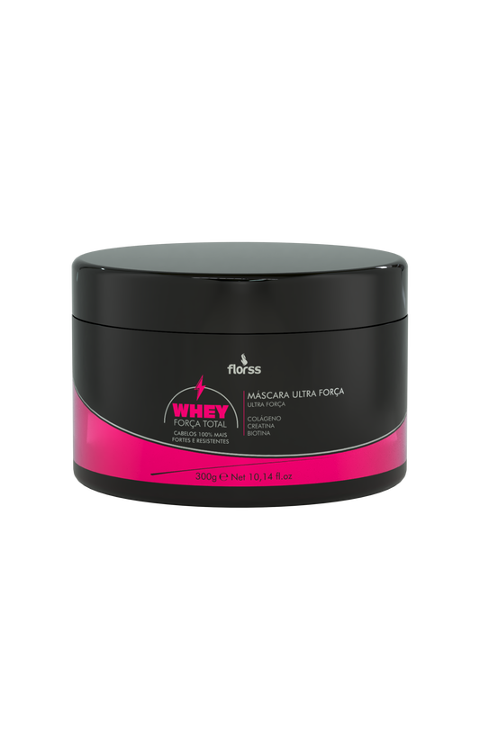 Máscara Whey Força Total Florss – Hidratação e Fortalecimento