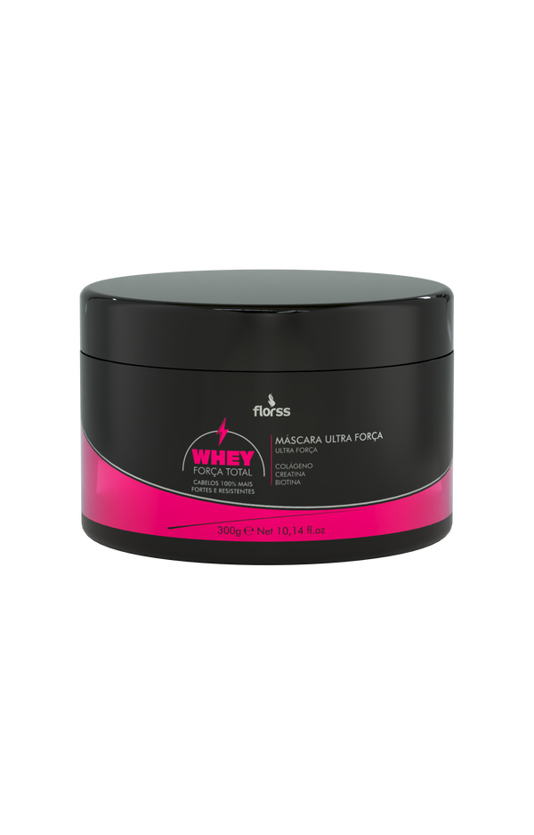 Máscara Whey Força Total Florss – Hidratação e Fortalecimento