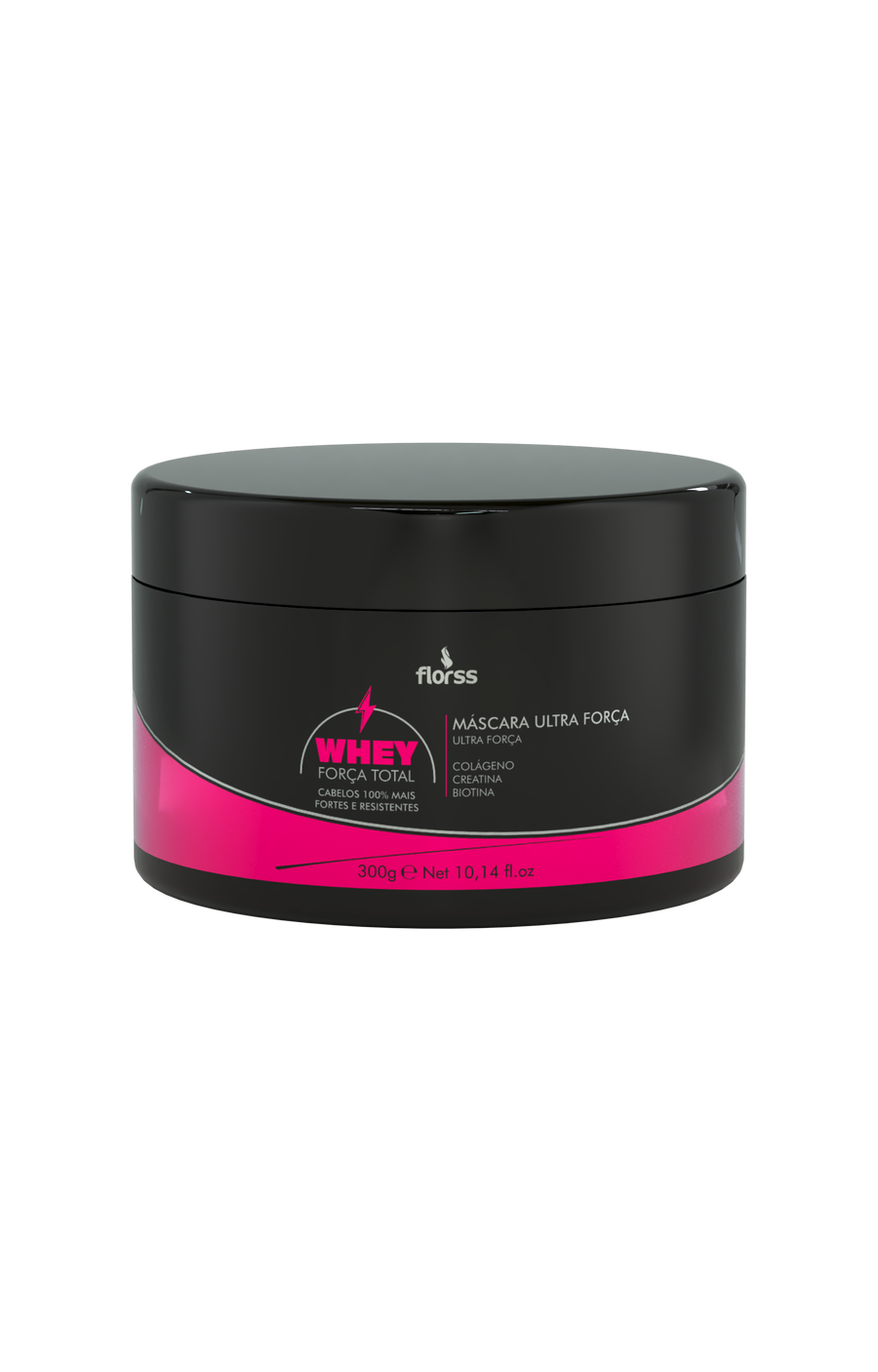 Máscara Whey Força Total Florss – Hidratação e Fortalecimento